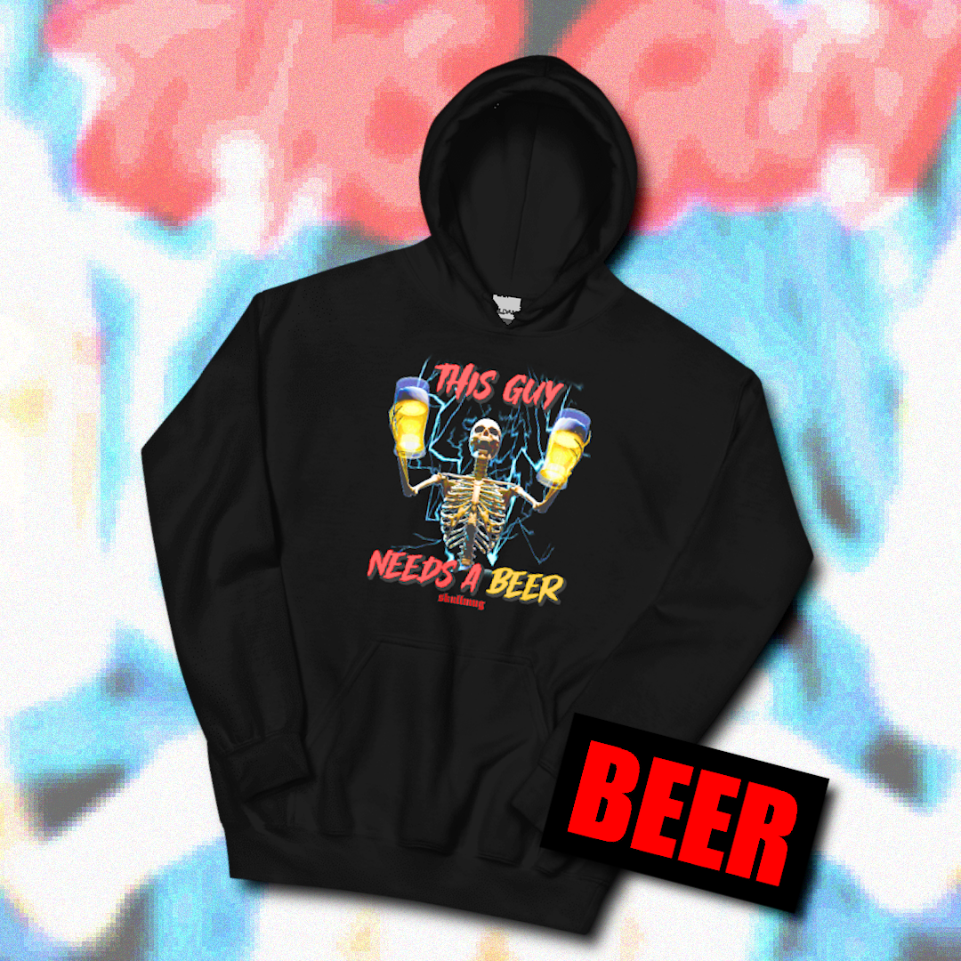 This Guy Needs a Beer - Heavyweight Hoodie