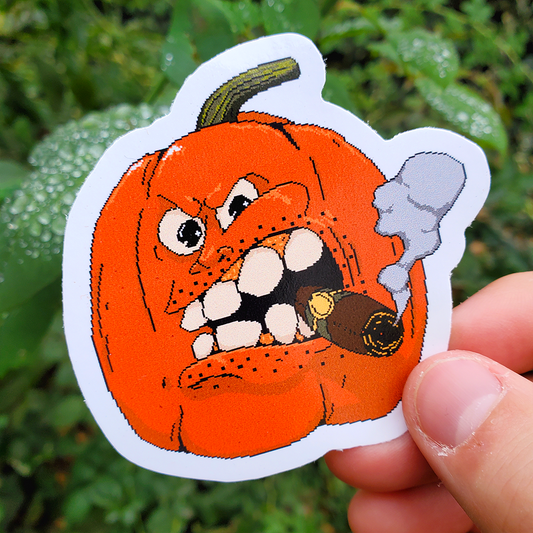 Spooky Cigar Pumpkin