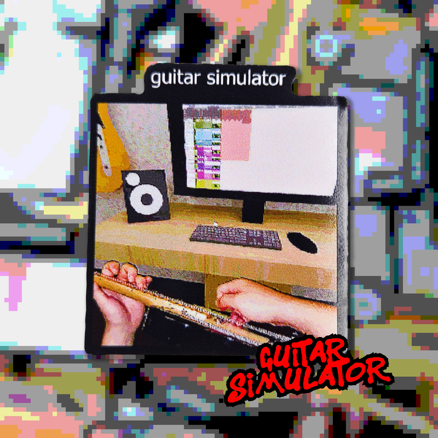 Guitar Simulator 2 IN . Sticker