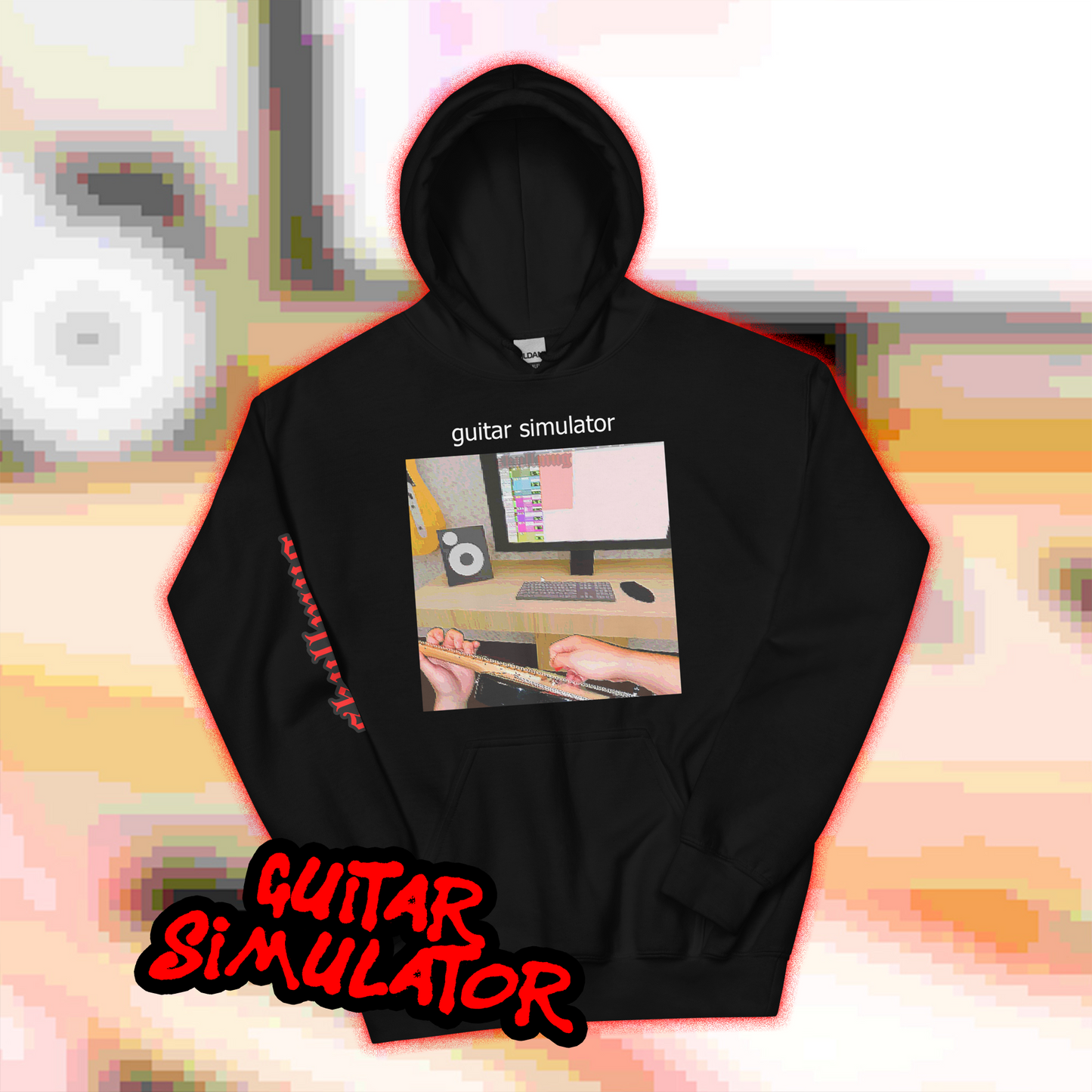 Guitar Simulator Heavyweight Hoodie