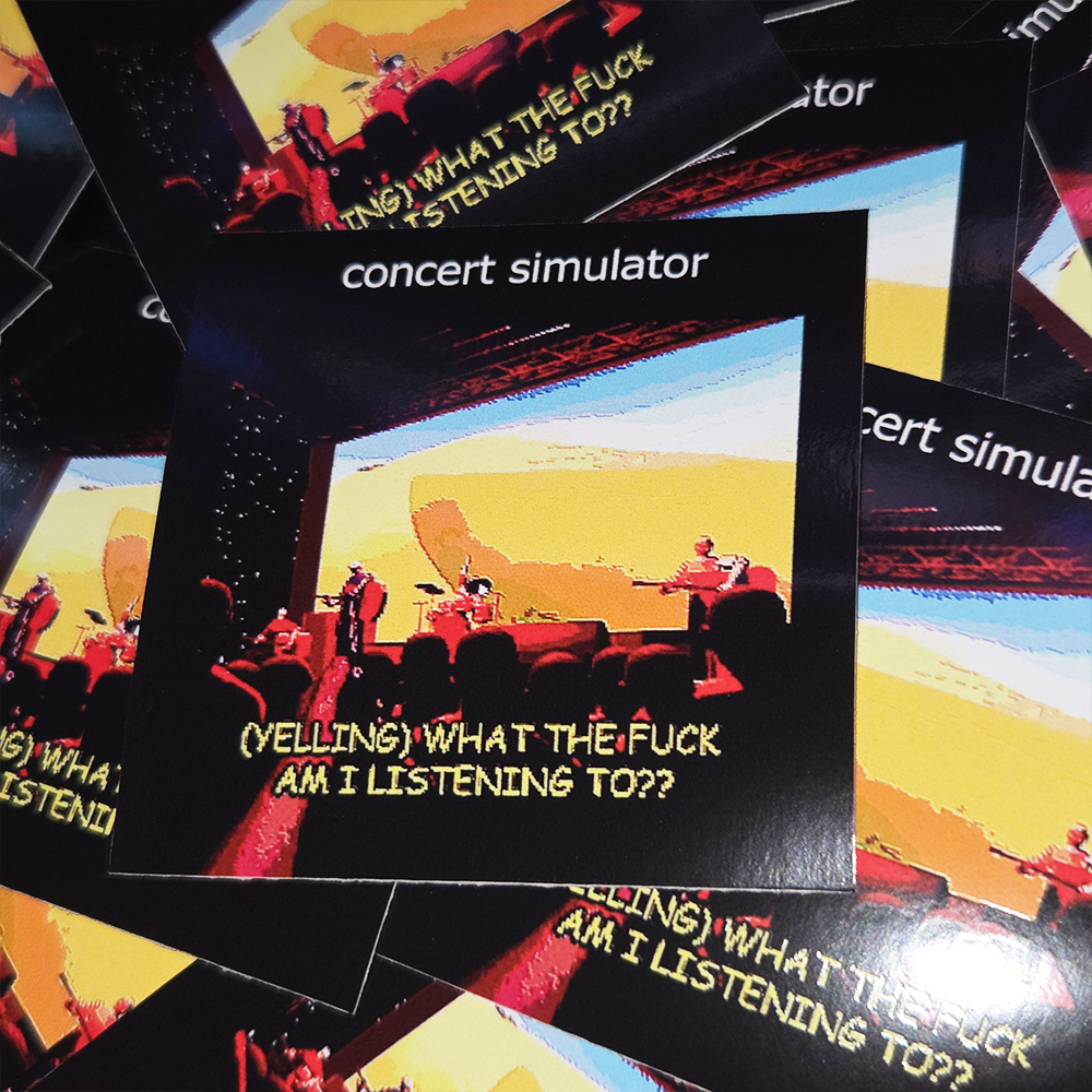 concert simulator 3 IN. Sticker