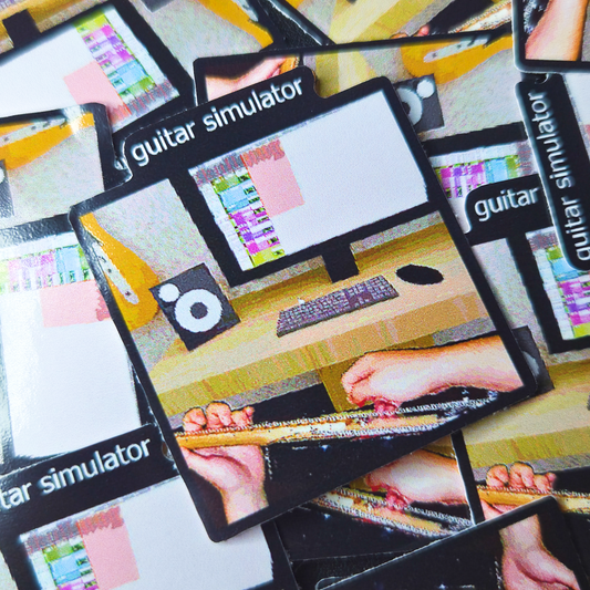 Guitar Simulator 2 IN . Sticker