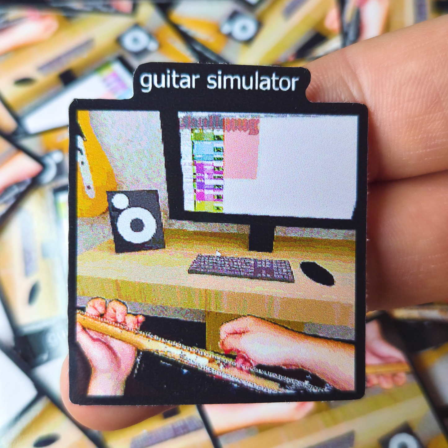 Guitar Simulator 2 IN . Sticker