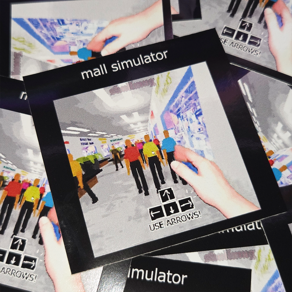 mall simulator 3 IN. Sticker