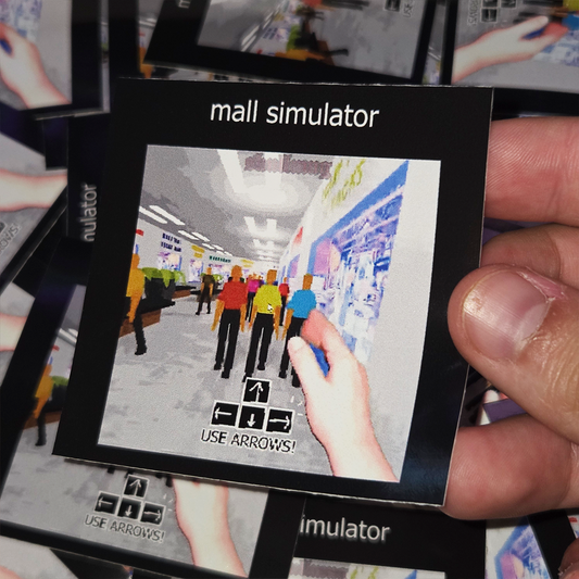 mall simulator 3 IN. Sticker