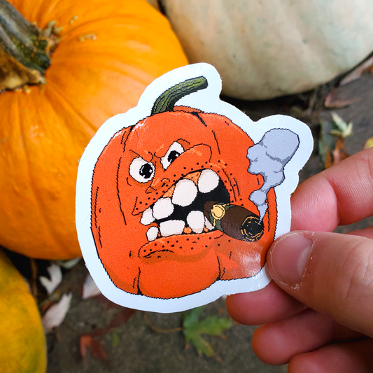 Spooky Cigar Pumpkin