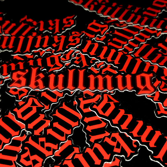 skullmug logo sticker
