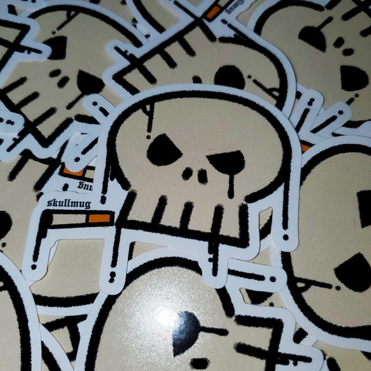 Smoking Skull - 3 In. Sticker